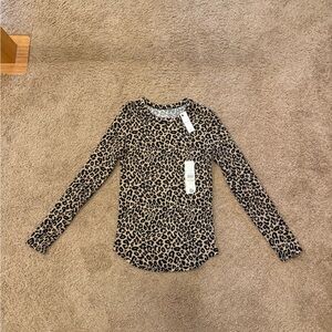NOBO Cheetah Print Fitted Long Sleeve